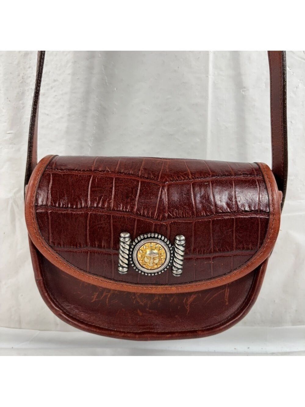Brighton Leather saddle bag Crossbody Bag